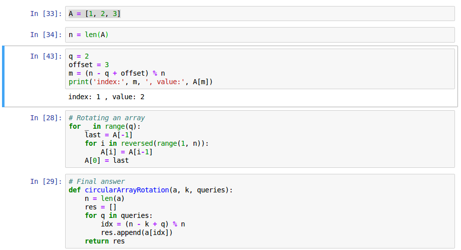 one way to solve circular array
